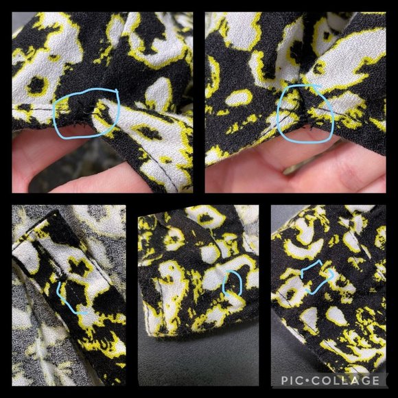 Rock & Republic XXL Animal Cheetah Leopard Print Button Down Roll Tab Sleeves - Picture 11 of 12